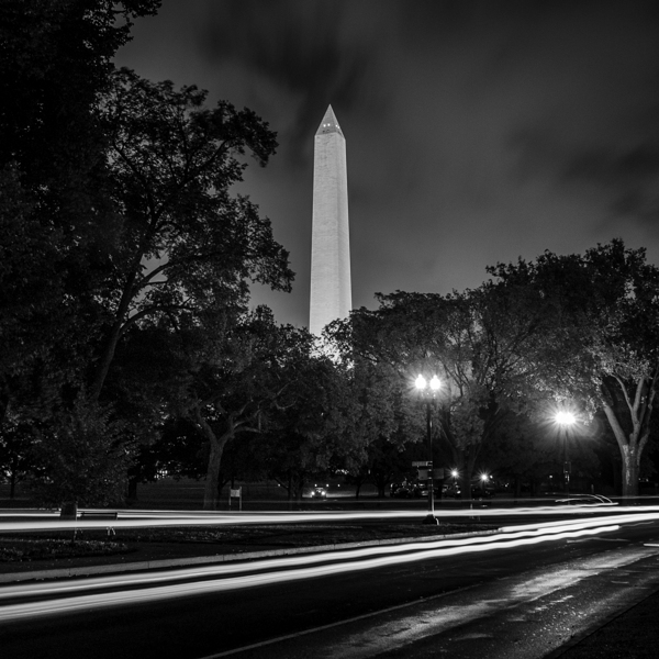 washington monument independence avenue at night  1708466037.6953 Print