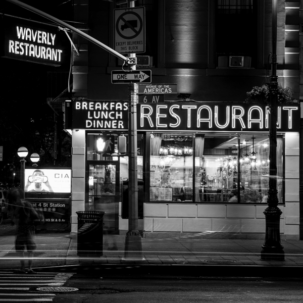 waverly restaurant 6th avenue  square 1522 Waverl Print