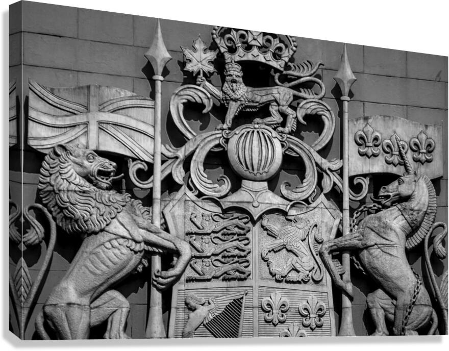 canada coat of arms  horizontal 2626 Coat 13k Canvas Print