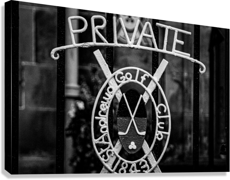private gate st andrews golf club  horizontal 465 Canvas Print