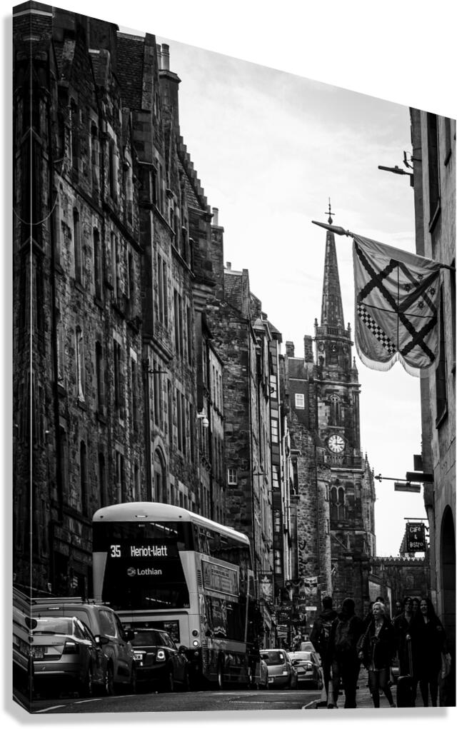the royal mile old town edinburgh  vertical 4665 Canvas Print