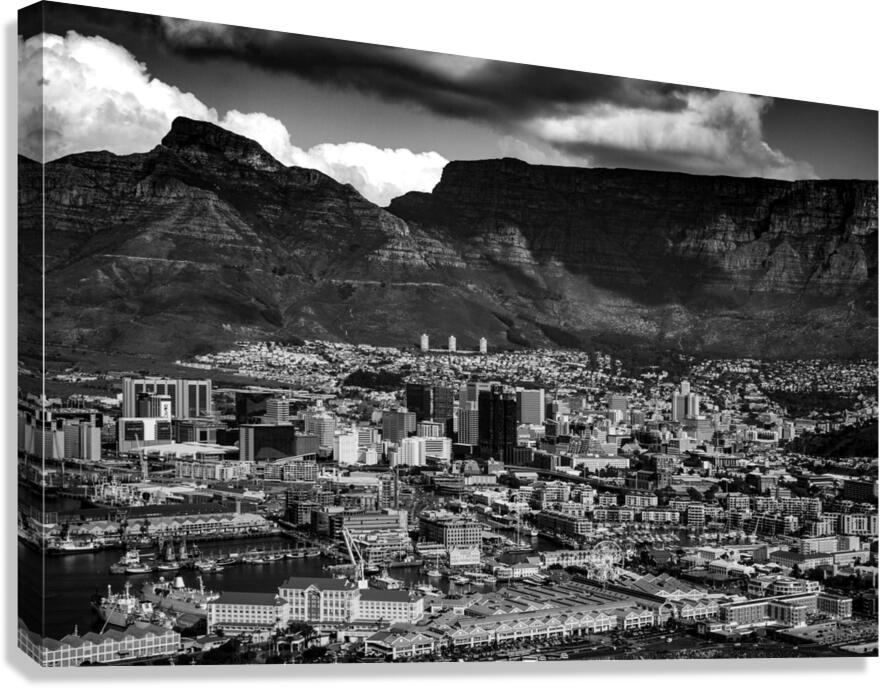 downtown cape town south africa and devils hill   1707919151.5498 Canvas Print