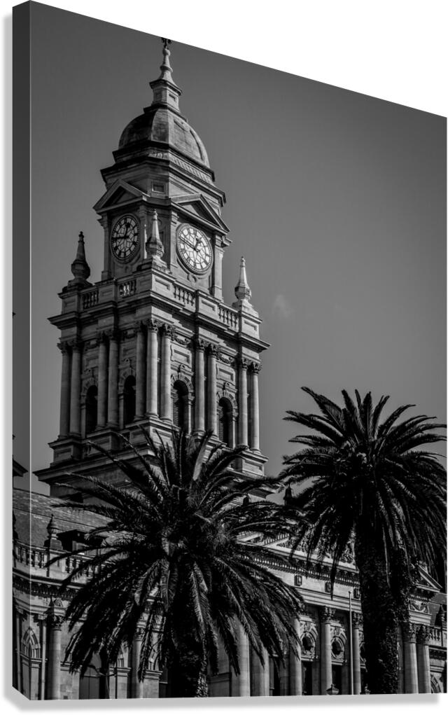 cape town city hall from grand parade plaza  vert Canvas Print