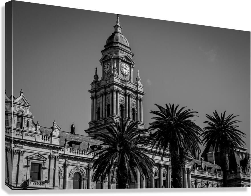 cape town city hall from grand parade plaza  hori Canvas Print