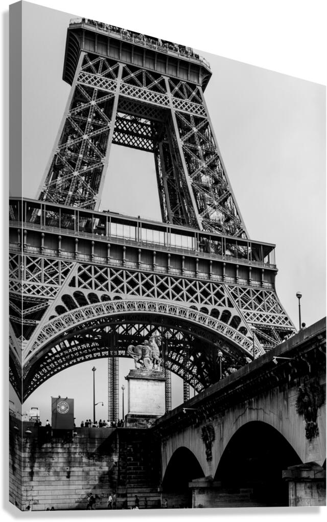 eiffel tower base  vertical 3476 Seguin 13k Canvas Print