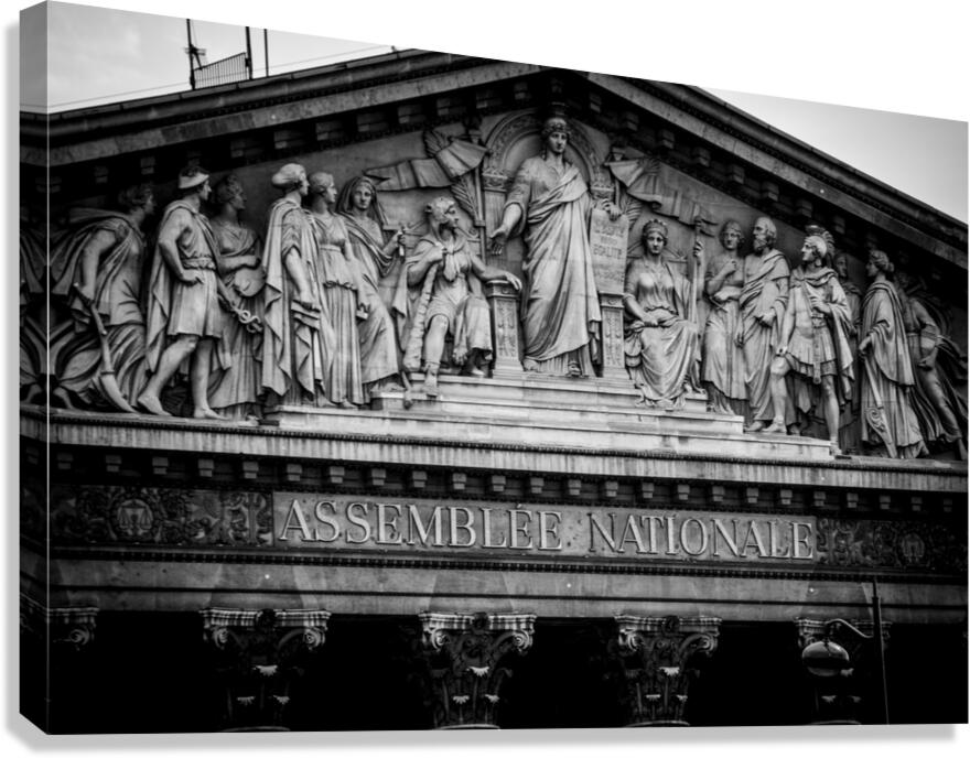 top of assemblee nationale  horizontal 2499 Assem Canvas Print