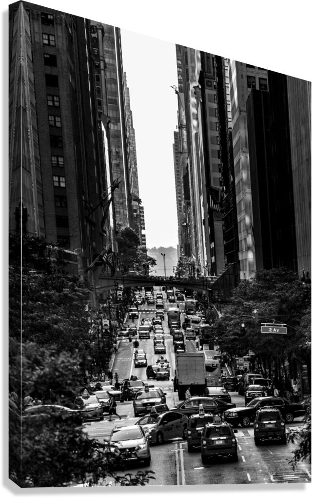 2nd ave at 42nd street  vertical 1496 Second 13k. Canvas Print