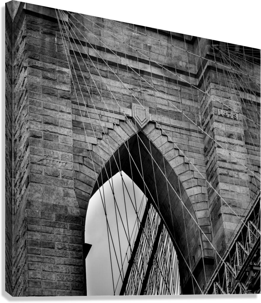 detail brooklyn bridge  square 1497 SeventyFive 1 Canvas Print