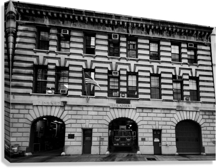 fdny ladder 1  horizontal 4507 Ladder 13k Canvas Print