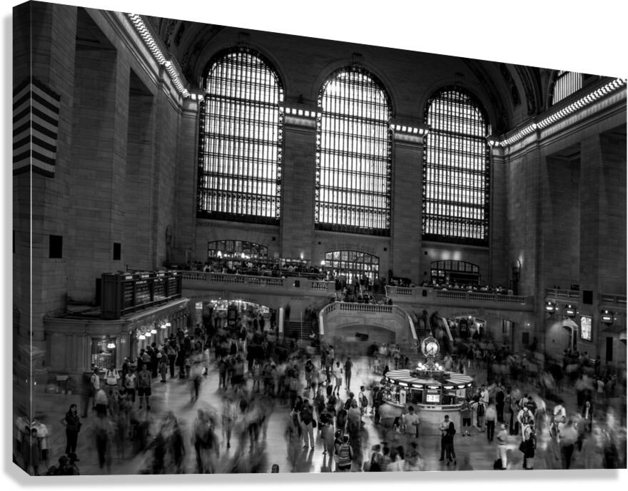 grand central terminal rush hour  horizontal 1493 Canvas Print