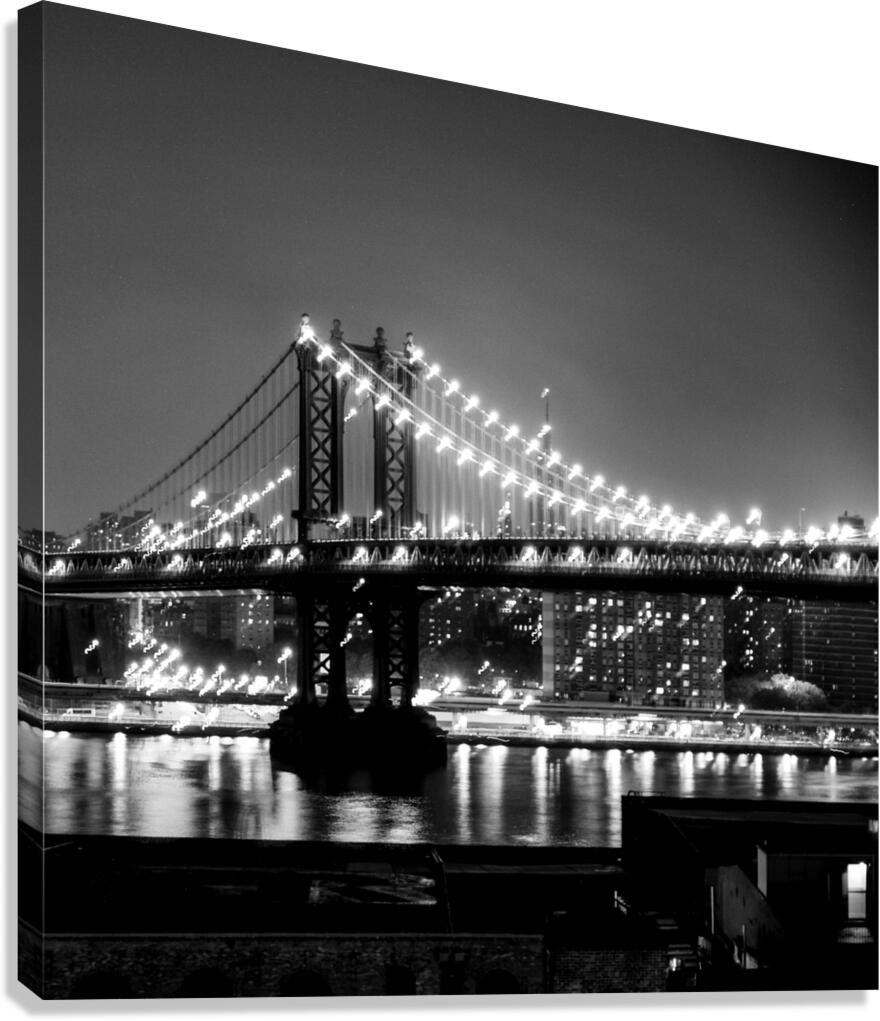 manhattan bridge over east river  square 369 Manh Canvas Print