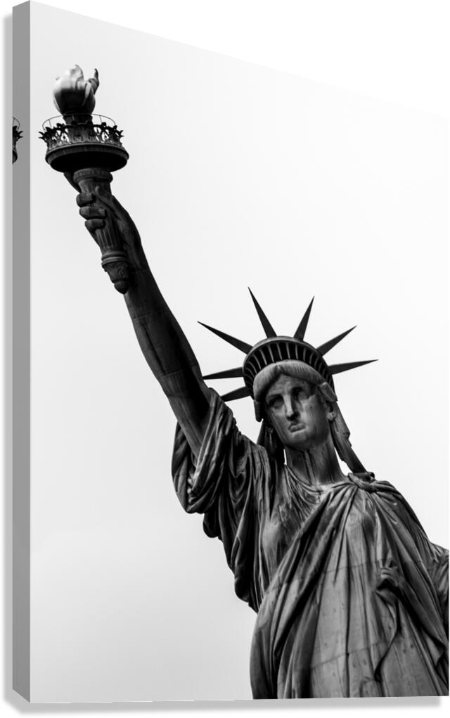 statue of liberty with torch  vertical 1461 Liber Canvas Print