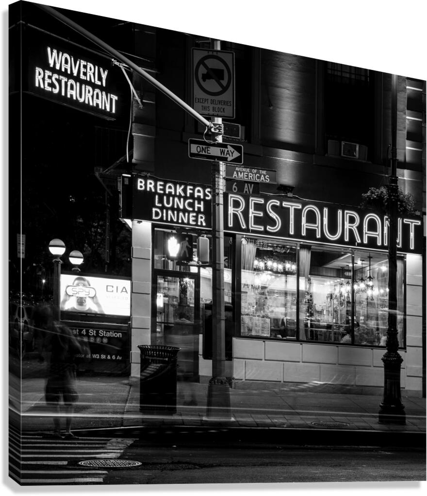waverly restaurant 6th avenue  square 1522 Waverl Canvas Print