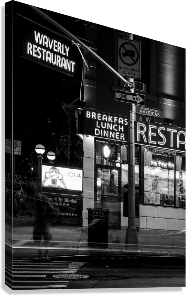 waverly restaurant 6th avenue  vertical 1522 Wave Canvas Print