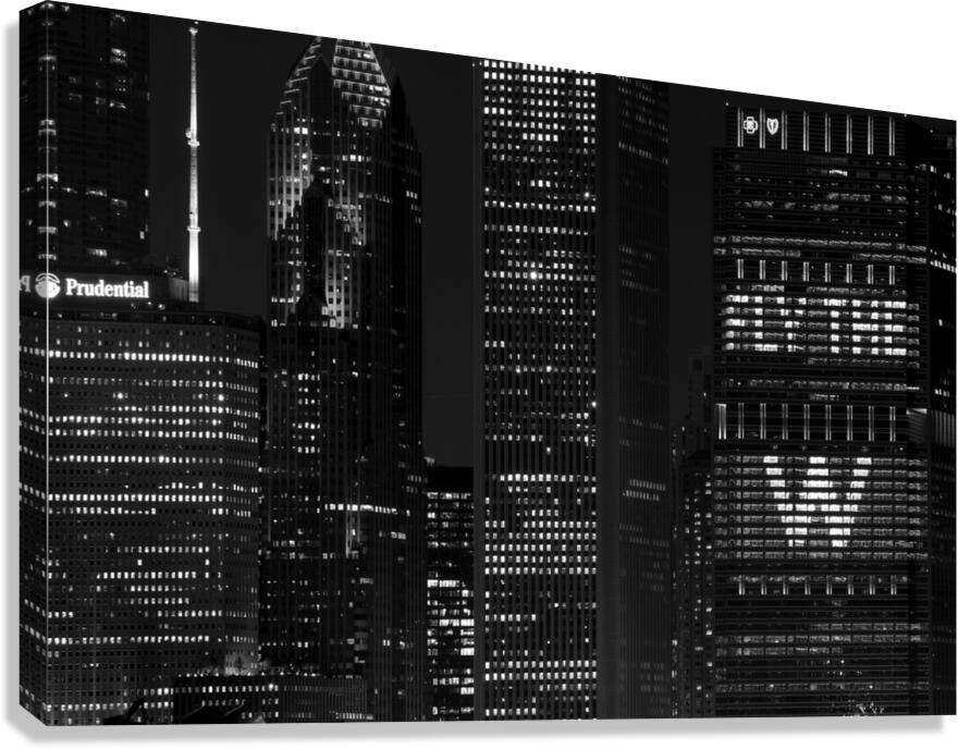 anthem building during world series  horizontal 3 Canvas Print