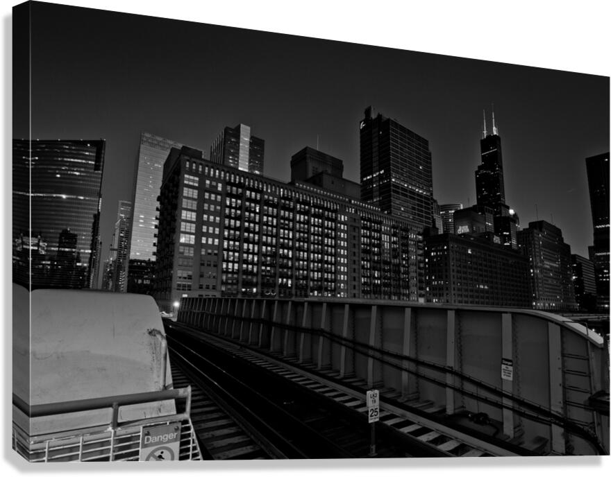 clinton street L station  horizontal 1188 Clinton Canvas Print