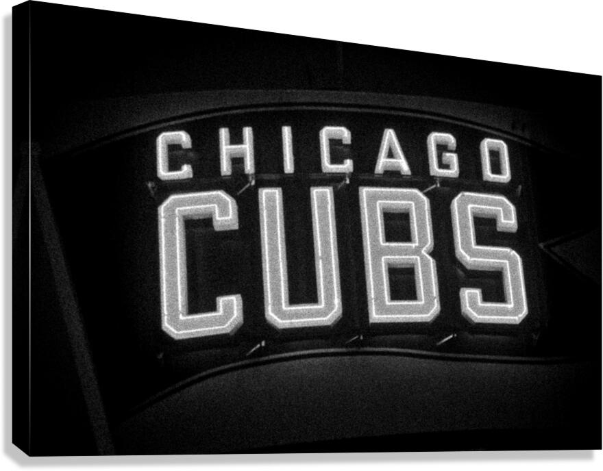 cubs sign waveland ave sheffield wrigley field  h Canvas Print