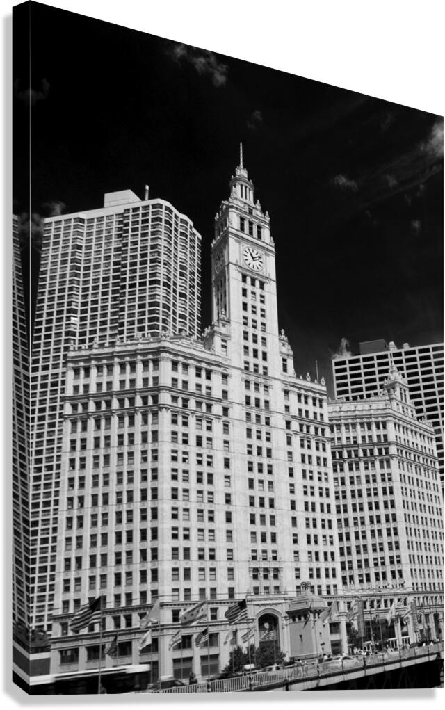 magnificent michigan avenue tribune wrigley build Canvas Print