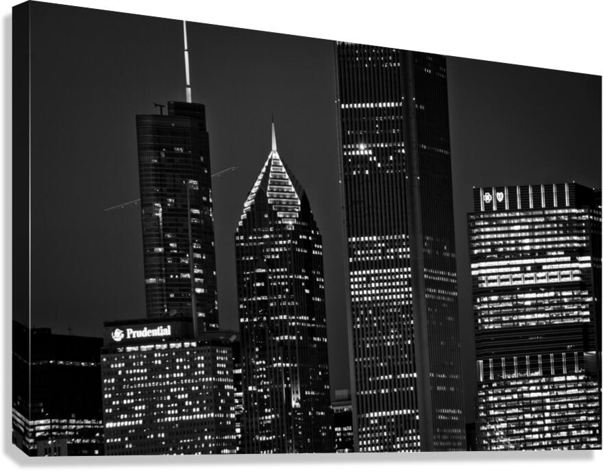 two prudential plaza  horizontal 1215 Two 13k Canvas Print