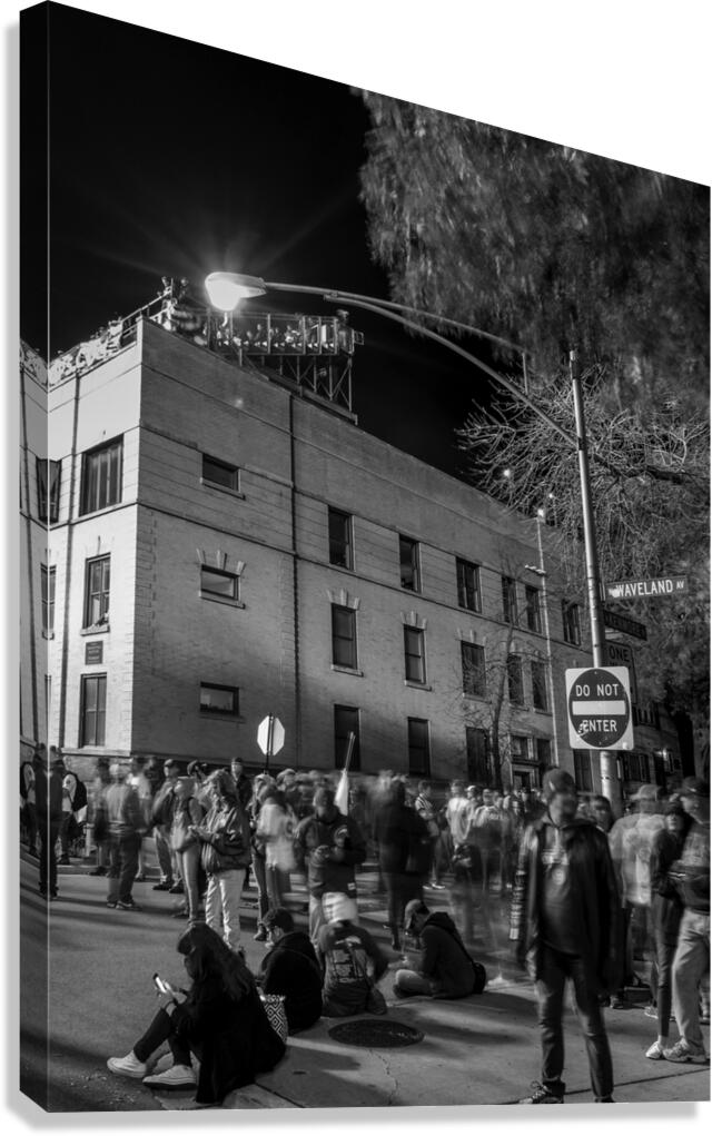 waveland avenue rooftops world series  vertical 3 Canvas Print