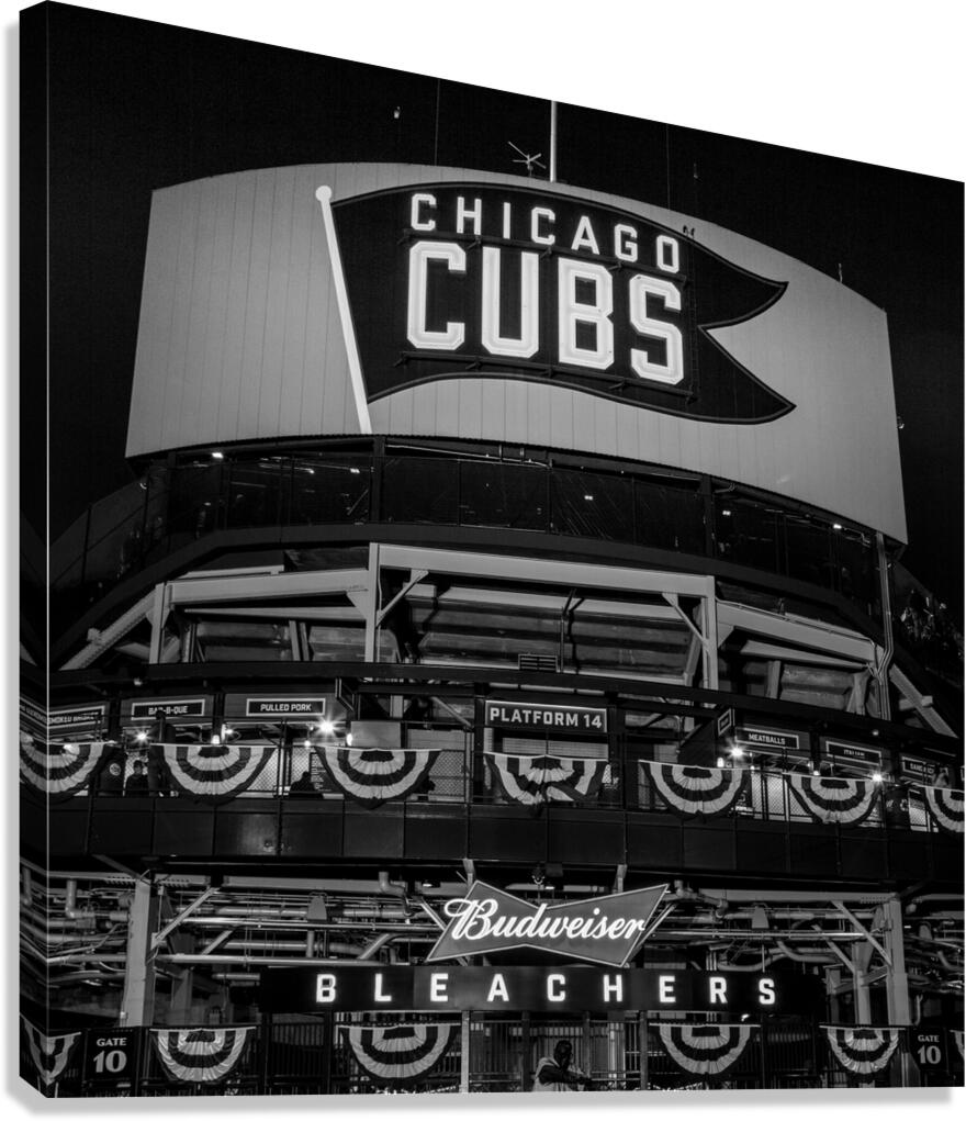 wrigley center field entrance sheffield waveland  1708170177.3657 Canvas Print