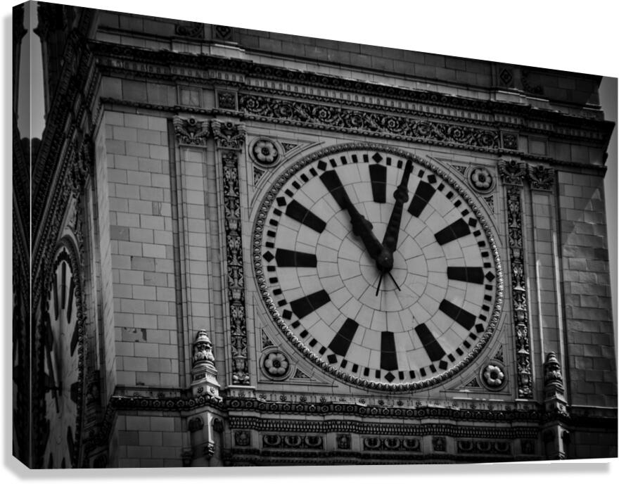 wrigley building clock face  horizontal 2023 Face Canvas Print