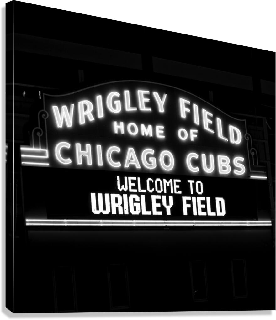 wrigley field home of chicago cubs  square 64 Hom Canvas Print