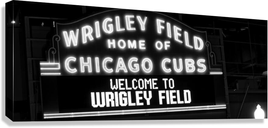 wrigley field home of chicago cubs  panoramic 64 Canvas Print