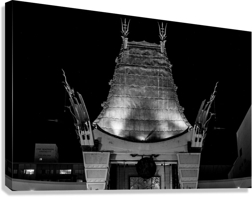 chinese theater at night  horizontal 2146 Chinese Canvas Print