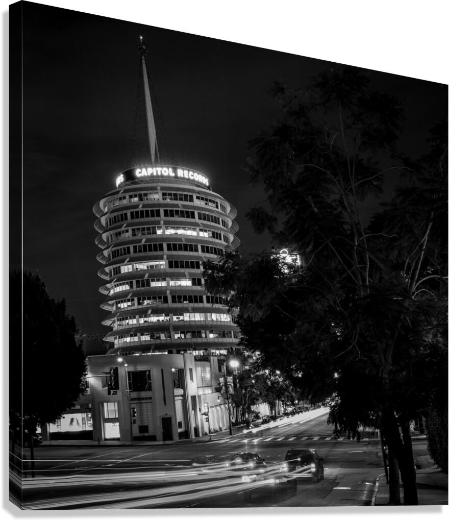 capitol records building yucca vine  square 2617 Canvas Print