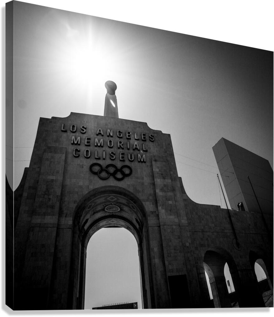 los angeles memorial coliseum  square 2148 Colise Canvas Print