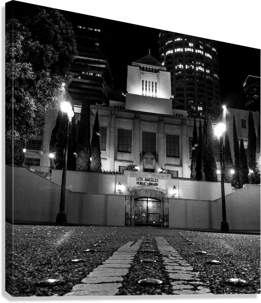 los angeles public library  square 2177 Library 1 Canvas Print