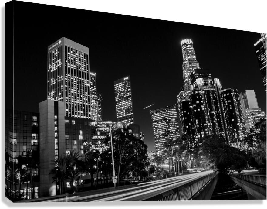 los angeles skyline us bank building bank america 1708197169.2633 Canvas Print