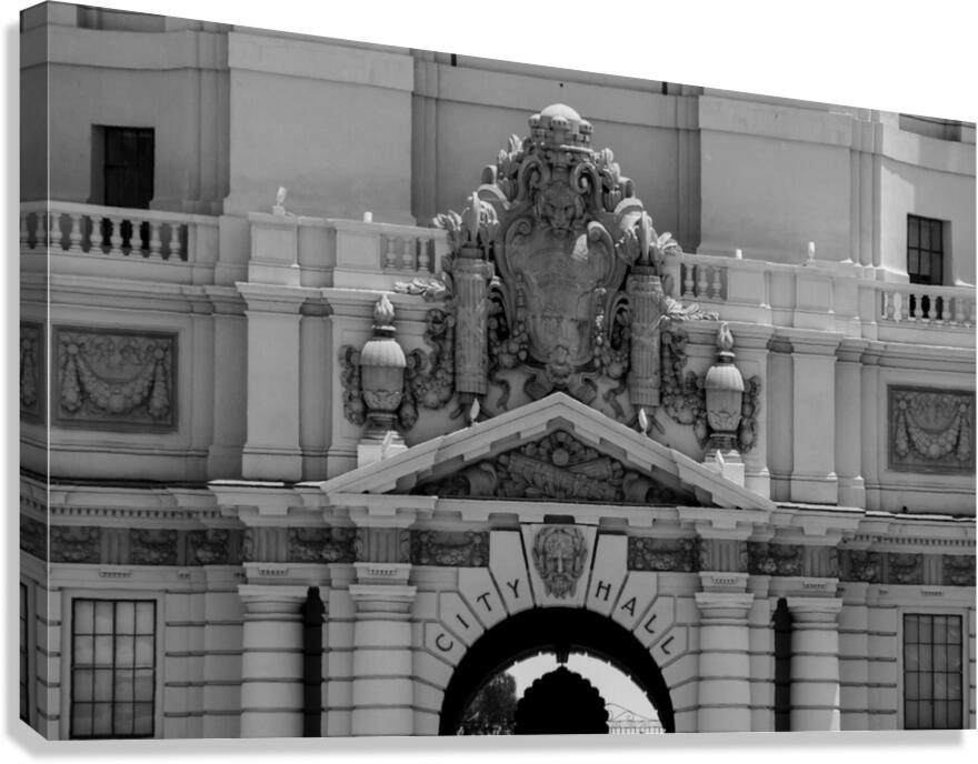 pasadena city hall  horizontal 2753 Pasadena 13k. Canvas Print