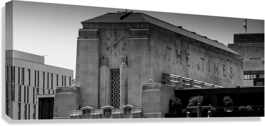 los angeles times building  panoramic 2196 Times Canvas Print