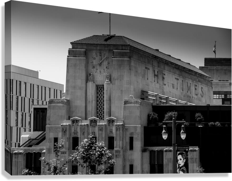 los angeles times building  horizontal 2196 Times Canvas Print
