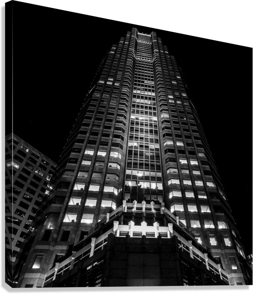 PWC building at night  square 2150 Cooper 13k Canvas Print