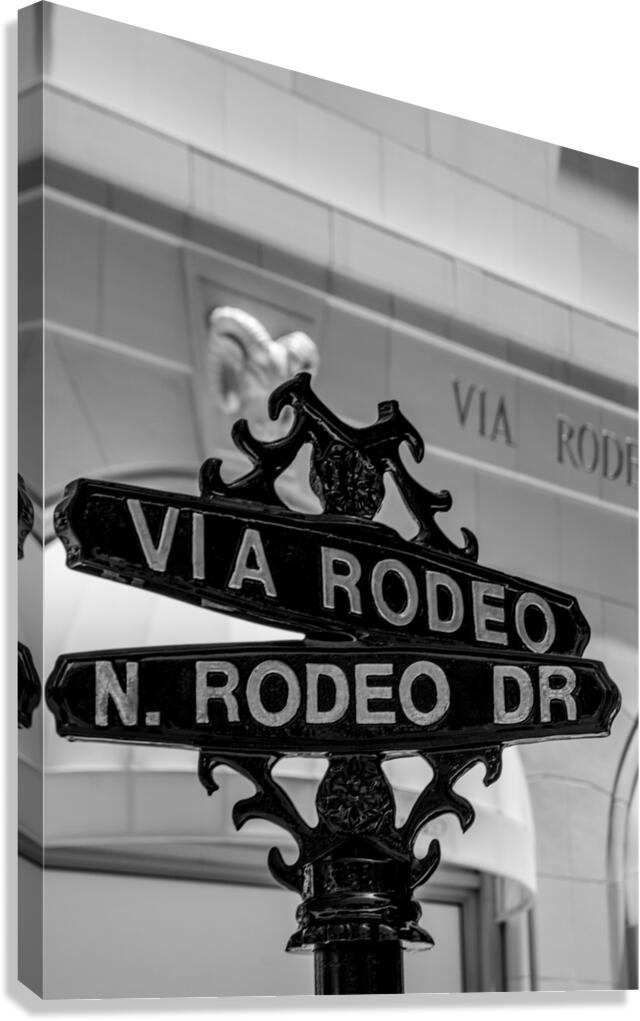 via rodeo and rodeo drive  vertical 2192 Rodeo 2 Canvas Print