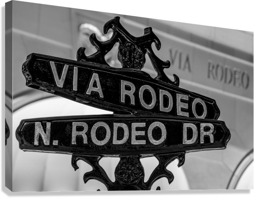 via rodeo and rodeo drive  horizontal 2192 Rodeo Canvas Print