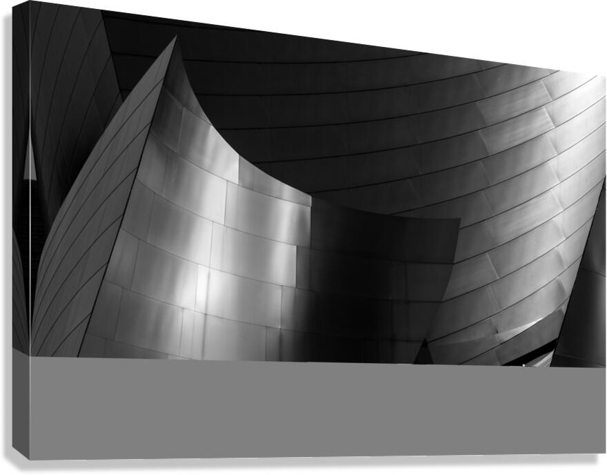 stainless steel walt disney concert hall  horizon Canvas Print