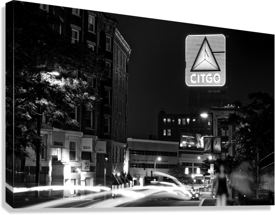 brookline avenue citgo sign  horizontal 24 Brookl Canvas Print