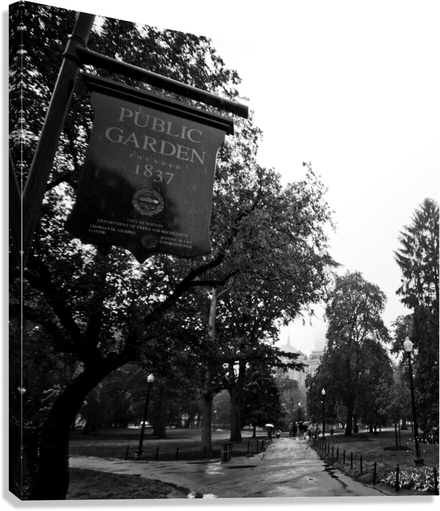 boston public garden  square 1378 Garden 13k Canvas Print