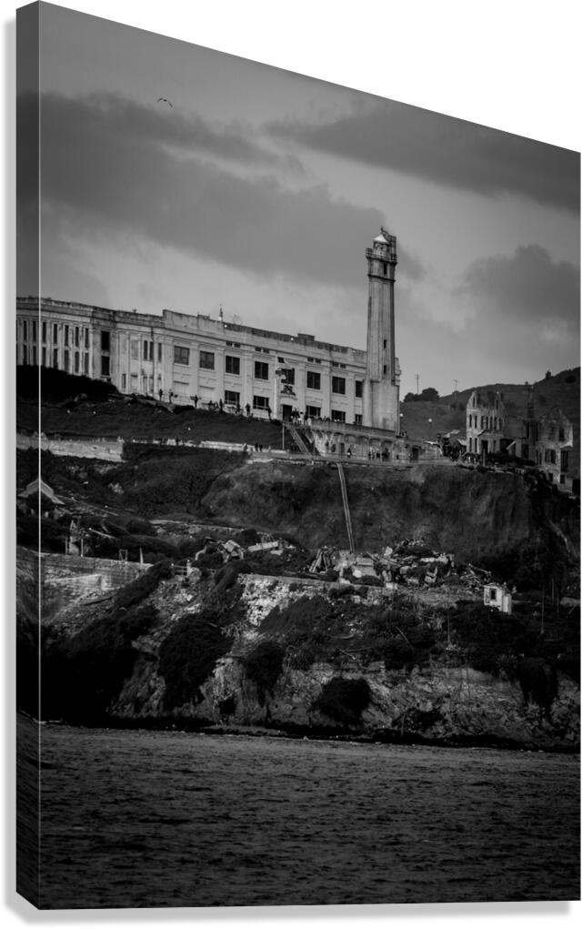 alcatraz island san francisco bay  vertical 2842 Canvas Print