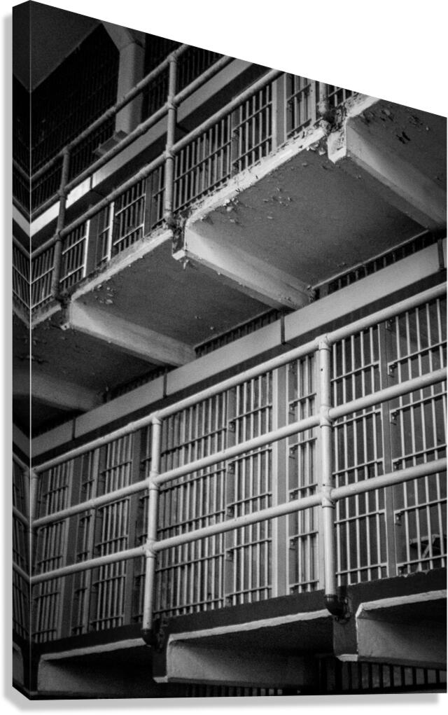 alcatraz cellblock  vertical 2817 Cellblock 13k.j Canvas Print