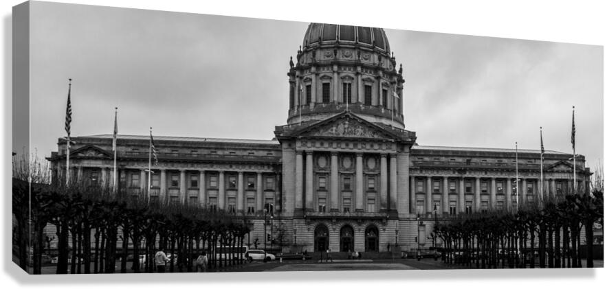 city hall san francisco  panoramic 2869 Beaux 13k Canvas Print