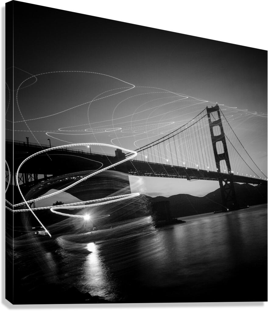 fort point and gg bridge  square 493 Chrysopylae Canvas Print