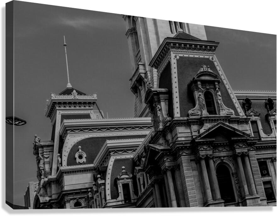 tight shot philadelphia city hall  horizontal 296 Canvas Print