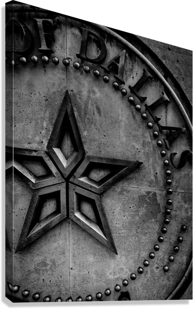 city of dallas seal and star  vertical 772 Dallas Canvas Print