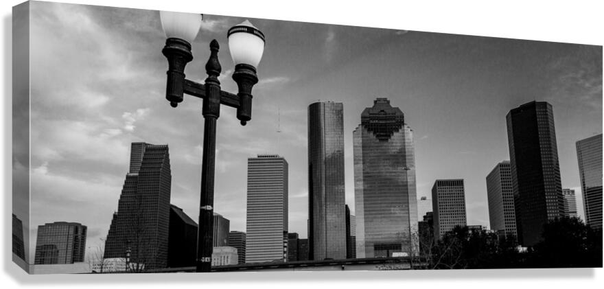downtown houston texas skyline  panoramic 3272 Co Canvas Print