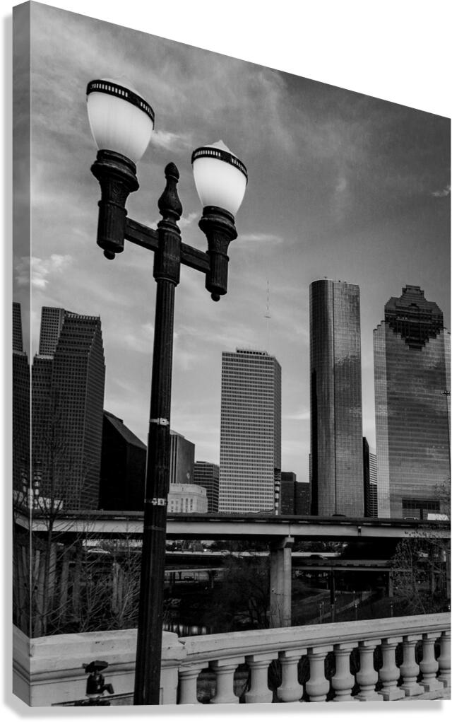 downtown houston texas skyline  vertical 3272 Col Canvas Print
